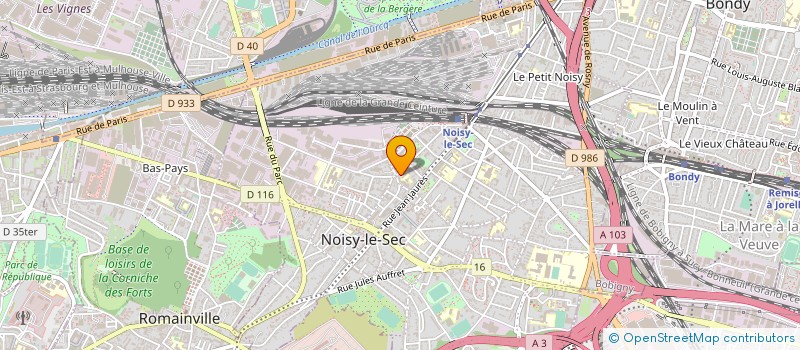 localisation de l'entreprise CYBER PHONE à NOISY-LE-SEC