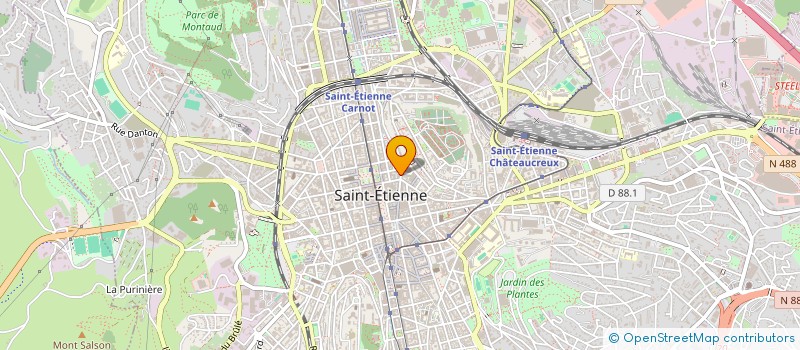 localisation de l'entreprise CYBER PHONE à SAINT-ETIENNE