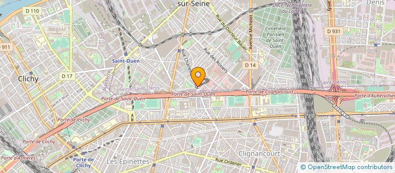 localisation de l'entreprise CYBER PHONE PLANET à SAINT-OUEN-SUR-SEINE
