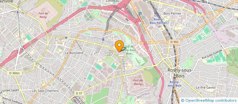 localisation de l'entreprise CYBER PLUS à ROSNY-SOUS-BOIS