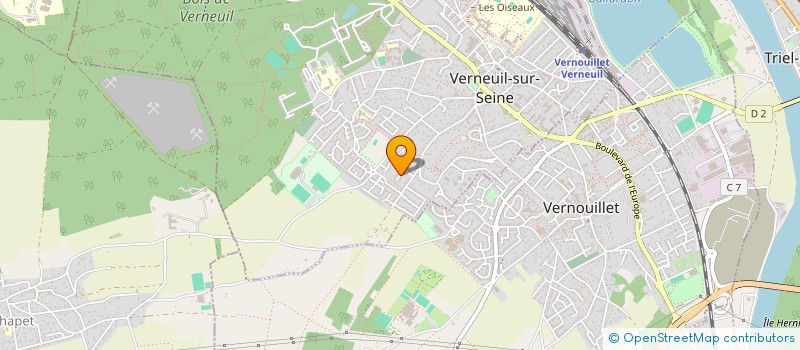 localisation de l'entreprise CYBER-PLUS à VERNEUIL-SUR-SEINE