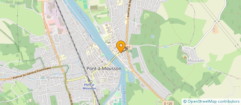 localisation de l'entreprise CYBER R LL FORMATION  PONT-A-MOUSSON