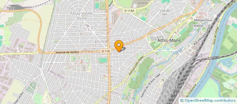 localisation de l'entreprise CYBER R100 COM à ATHIS-MONS