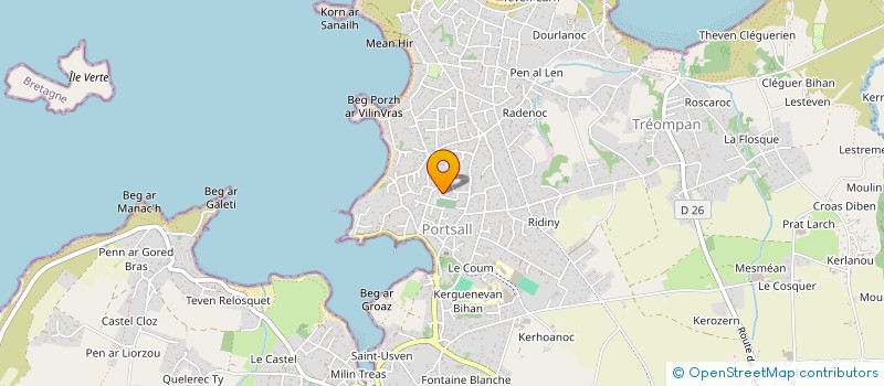localisation de l'entreprise CYBER SERVICES 29 à PLOUDALMEZEAU