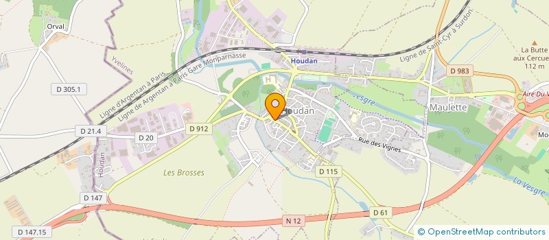 localisation de l'entreprise CYBER SNACK EXPRESS  HOUDAN