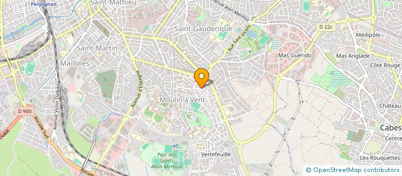 localisation de l'entreprise CYBER SPHERE  PERPIGNAN