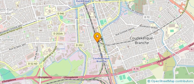 localisation de l'entreprise CYBER-SUR  COUDEKERQUE-BRANCHE