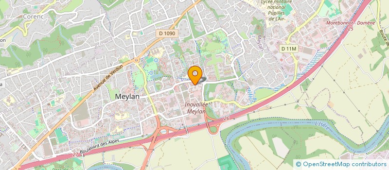 localisation de l'entreprise CYBER TELECOM  MEYLAN