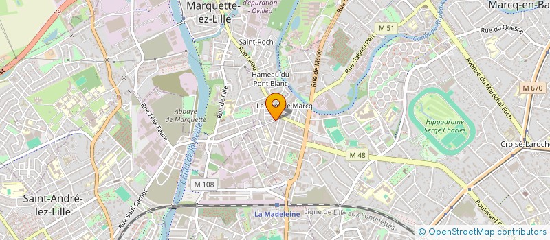 localisation de l'entreprise CYBER-TELECOM à MARCQ-EN-BARŒUL