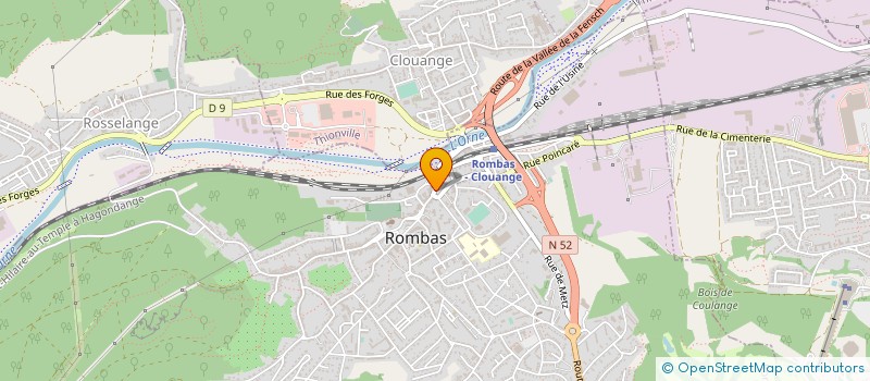 localisation de l'entreprise CYBER TELECOM  ROMBAS