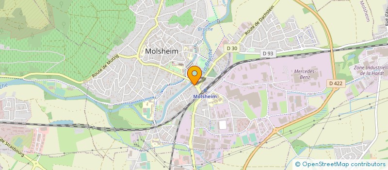 localisation de l'entreprise CYBER VIDEO à MOLSHEIM