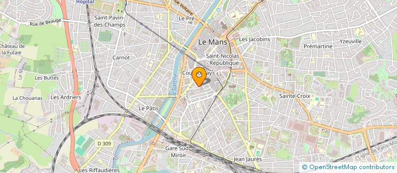 localisation de l'entreprise CYBER VILLE  LE MANS