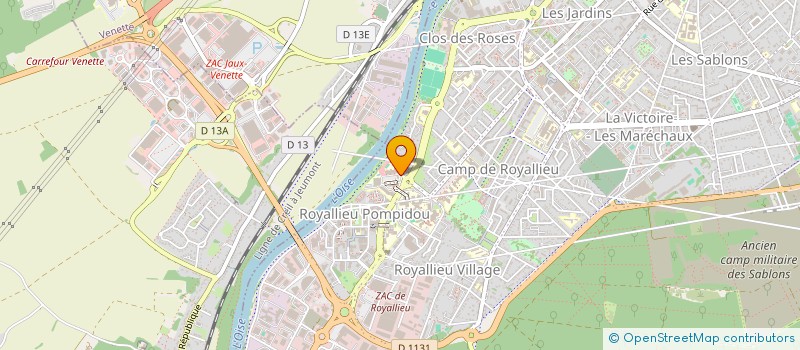 localisation de l'entreprise CYBER WAVE à COMPIEGNE