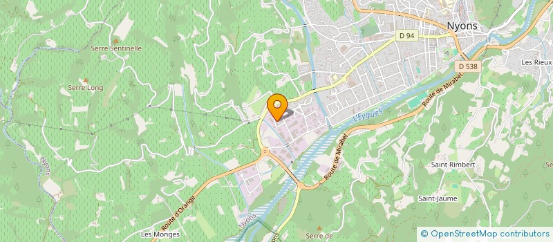 localisation de l'entreprise CYBER26 INFORMATIQUE NYONS  NYONS