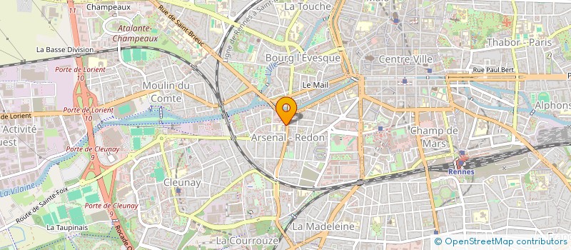 localisation de l'entreprise CYBERA  RENNES