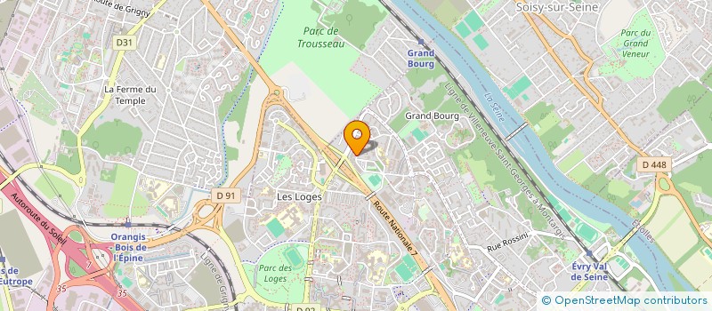 localisation de l'entreprise CYBERACM à EVRY-COURCOURONNES