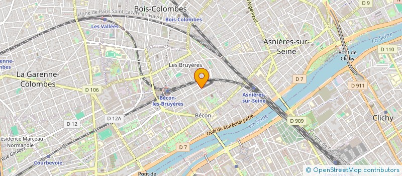 localisation de l'entreprise CYBERACTU à COURBEVOIE