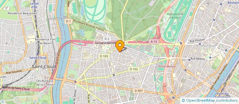 localisation de l'entreprise CYBERBEE à BOULOGNE-BILLANCOURT