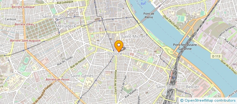 localisation de l'entreprise CYBERC@BINE à BORDEAUX