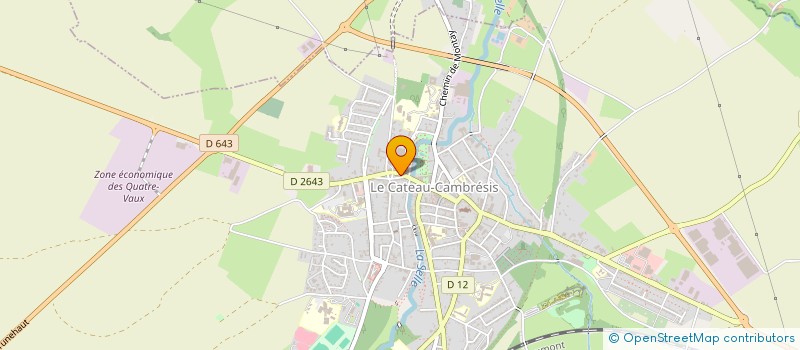 localisation de l'entreprise CYBERC@T à LE CATEAU-CAMBRESIS