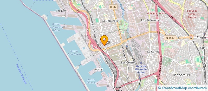 localisation de l'entreprise CYBERCARTES à MARSEILLE