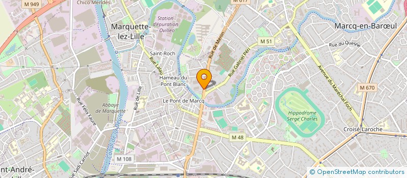 localisation de l'entreprise CYBERCENTRE à MARCQ-EN-BARŒUL