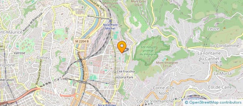 localisation de l'entreprise CYBERCIA à NICE