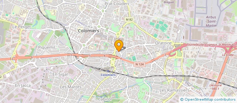 localisation de l'entreprise CYBERCOM INT à COLOMIERS