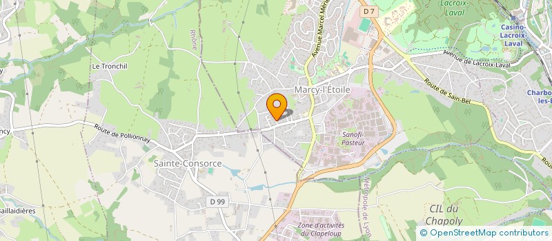 localisation de l'entreprise CYBERCONSULTING  MARCY-L'ETOILE