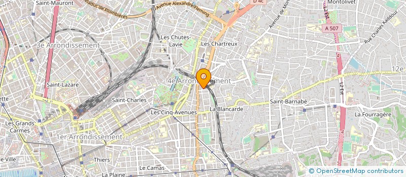 localisation de l'entreprise CYBERDINE à MARSEILLE