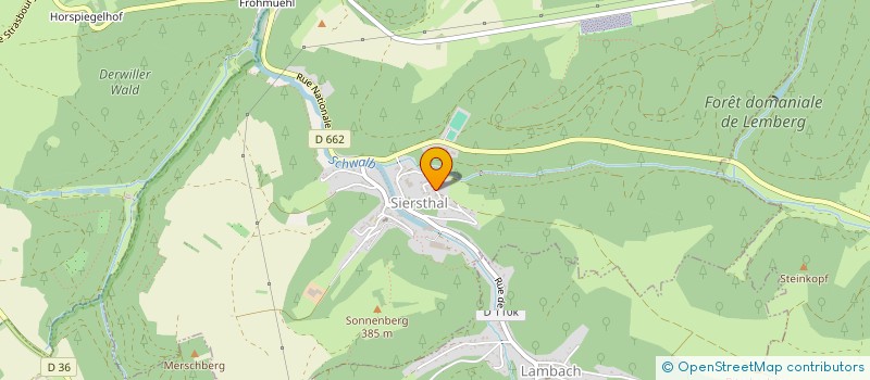 localisation de l'entreprise CYBERDISTRIB  SIERSTHAL