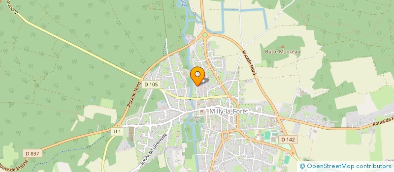 localisation de l'entreprise CYBERDRIVE SERVICES  MILLY-LA-FORET