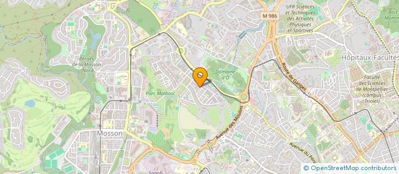 localisation de l'entreprise CYBERDYNE CONSULTING à MONTPELLIER