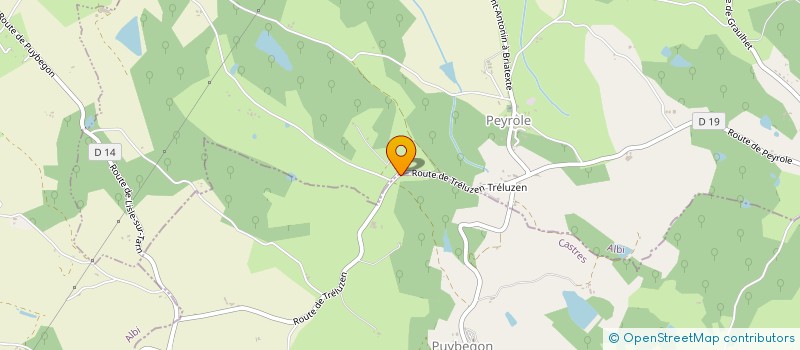 localisation de l'entreprise CYBERELLE  PUYBEGON