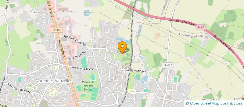 localisation de l'entreprise CYBERESPACE  VARENNES-VAUZELLES