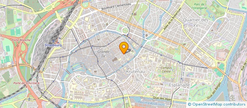 localisation de l'entreprise CYBERESPACE 67 à STRASBOURG