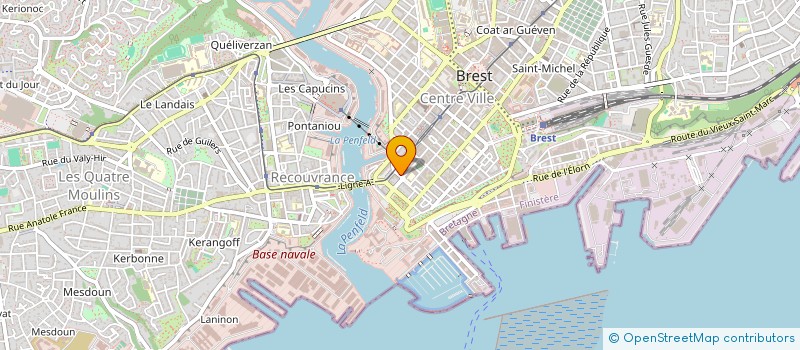 localisation de l'entreprise CYBERFAZ à BREST