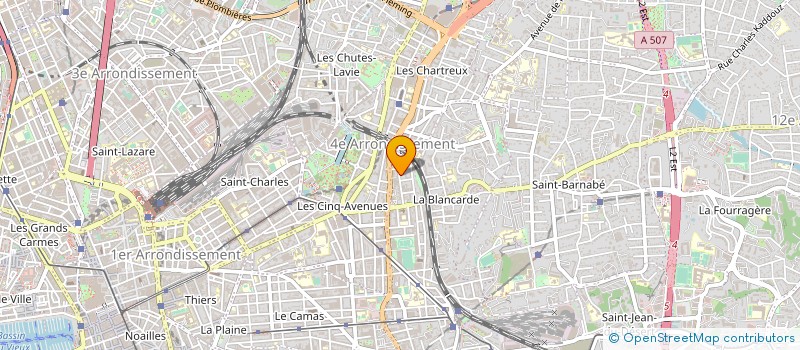 localisation de l'entreprise CYBERGROUP CBG à MARSEILLE