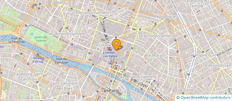 localisation de l'entreprise CYBERHALLES à PARIS
