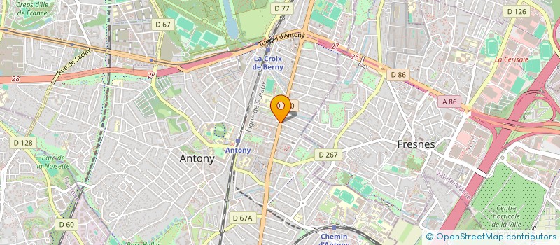 localisation de l'entreprise CYBERINFOSERVICES SARL à ANTONY