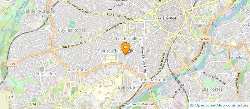 localisation de l'entreprise CYBERISE à LIMOGES