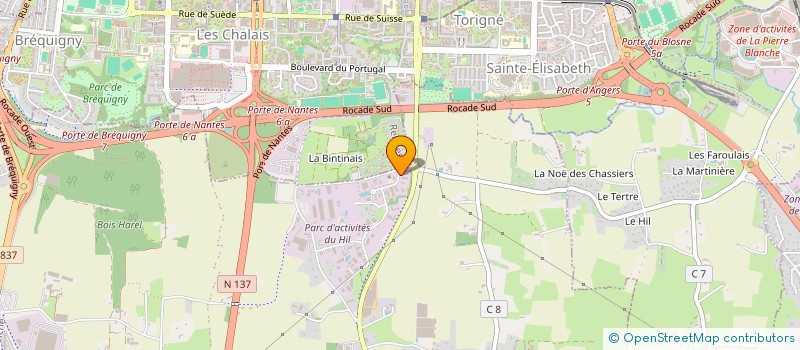 localisation de l'entreprise CYBERITECH  NOYAL-CHATILLON-SUR-SEICHE
