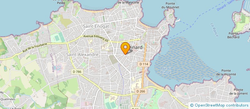 localisation de l'entreprise CYBERKAWA à DINARD