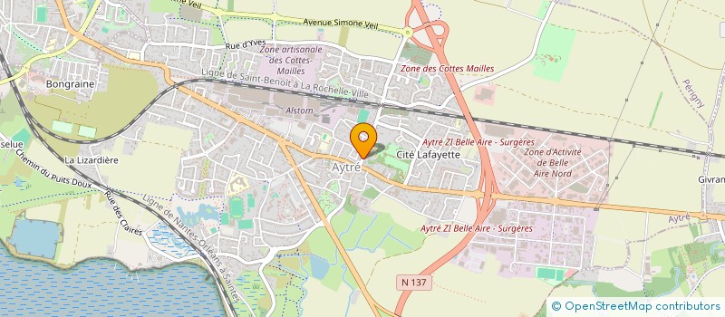 localisation de l'entreprise CYBERLAND à AYTRE