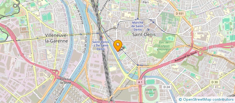 localisation de l'entreprise CYBERLEAP à SAINT-DENIS