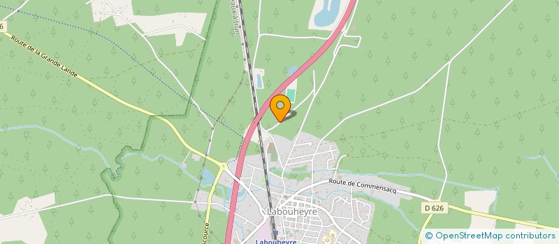 localisation de l'entreprise CYBERMEDIA  LABOUHEYRE