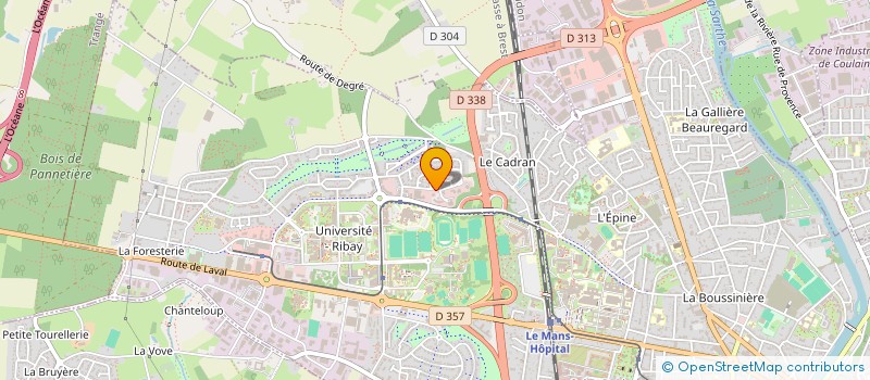 localisation de l'entreprise CYBERNA INFORMATIQUE à LE MANS