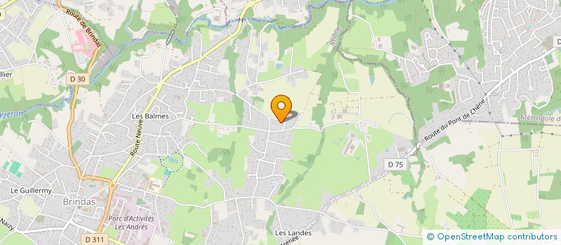 localisation de l'entreprise CYBERNART  BRINDAS