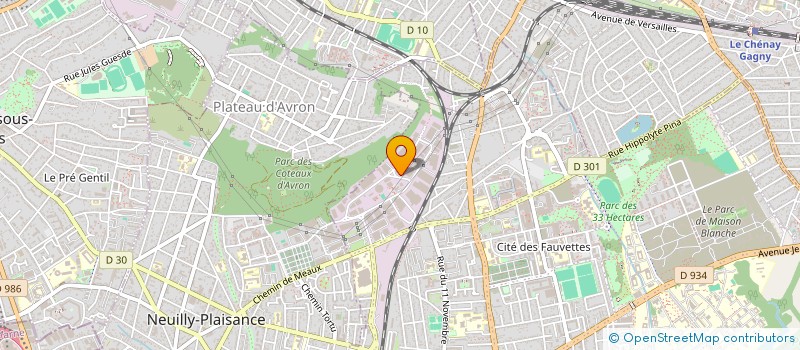 localisation de l'entreprise CYBERNET à NEUILLY-SUR-MARNE