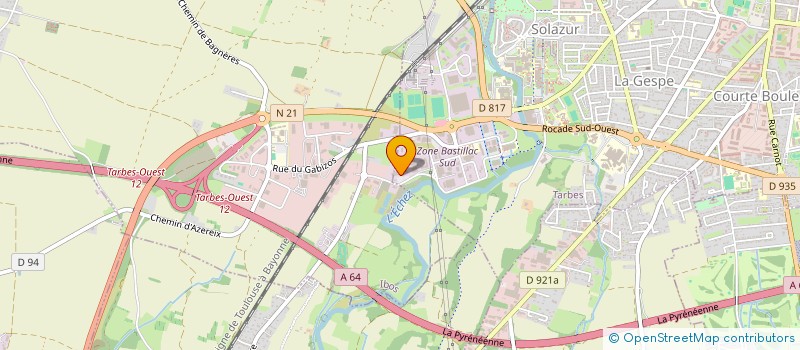 localisation de l'entreprise CYBERNETIQUE ET DEVELOPPEMENT  TARBES